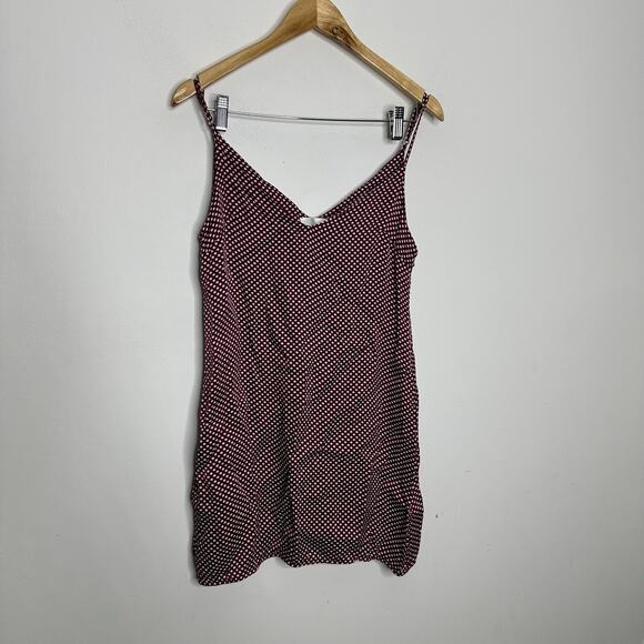 Zimmermann curacao Polka Dot Mini dress brown viscose slip women's 1 US 6 - Picture 5 of 10